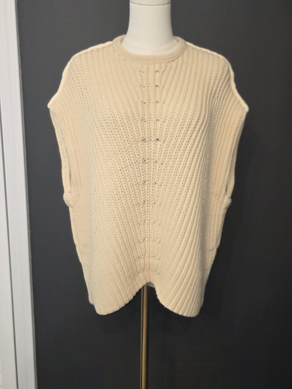 rag & bone Cream Shane Sleeveless Sweater